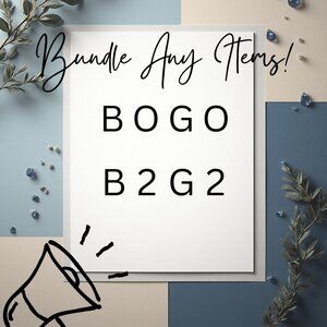 BOGO or B2G2 in my closet! Bundle anything!
